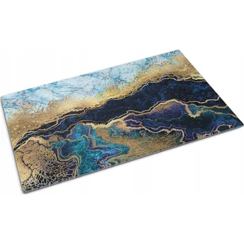 Rohožka Dekorativní venkovní rohožka, protiskluzová Mramor Modrý 90x60 cm