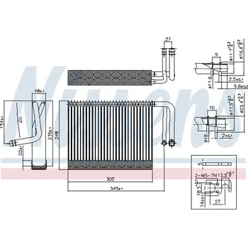 Výparník klimatizace Výparník, klimatizace NISSENS 92327