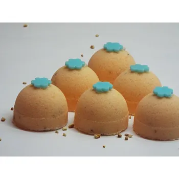 Šumivé bomby pomerančové s kozím mlékem