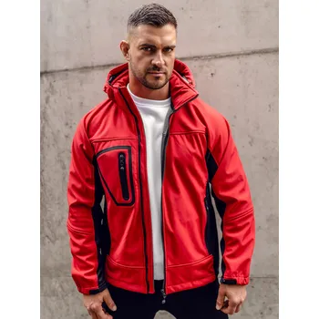 Červená pánská softshellová bunda Bolf T019A - M