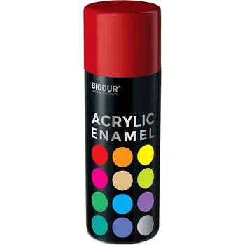 Barva ve spreji Biodur Akrylový email ve spreji - červená 400 ml/RAL 3020
