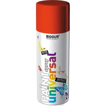 Barva ve spreji Biodur Email Ohnivě červená RAL 3000 400 ml