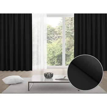 ubrus Zatemňovací závěs Blackout BKS-410 Černý - šířka 140 cm 140x150 cm