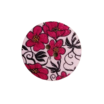 Knoflík Knoflík dřevěný "Letní louka"