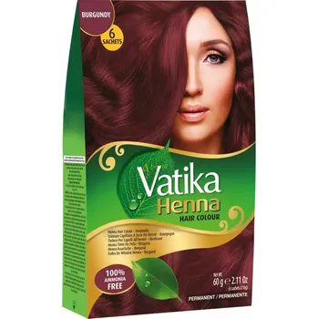 Barva na vlasy Barva na vlasy - Vínová Vatika Henna 60g (Vatika Henna Hair Colour - Burgandy)