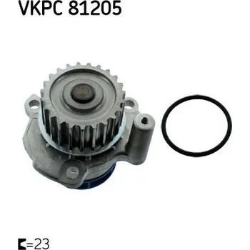 Vodní pumpa motoru Čerpadlo vodní OCTAVIA II. 2,0 TSI 147 kw, SKF VKPC81205, pro OCTAVIA, II. 1Z. Typové číslo: VKPC81205,VKPC81205,VKPC81205, 06F121011, 06F121011V, B72