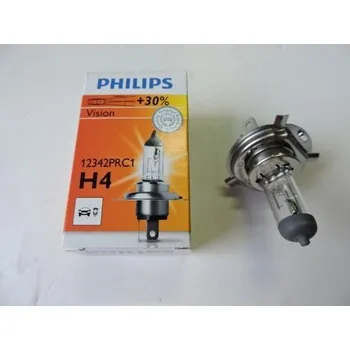 Autožárovka H4 +30%, PHILIPS 12342PRC, pro STARŠÍ TYPY, FAVORIT. Typové číslo: 12342PRC,12342PRC,12342PRC, 909226008