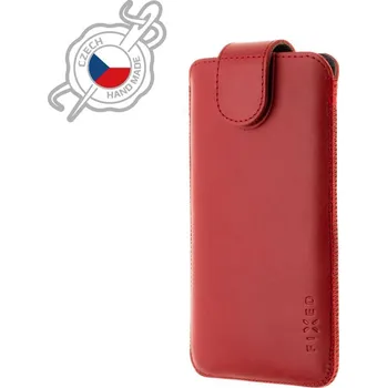 Pouzdro na mobilní telefon Kožené pouzdro FIXED Posh, velikost 5XL+, červené