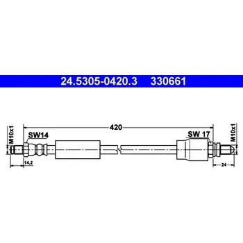 Brzdová hadice Brzdová hadice ATE 24.5305-0420.3