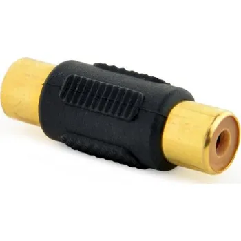 Elektrická zásuvka GEMBIRD RCA zásuvka,z obou stran Povrch: zlacený černá