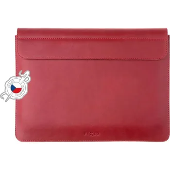 Notebook Kožené pouzdro FIXED Oxford pro Apple MacBook Pro 15&quot; (2016 a novější), červené