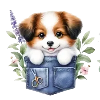 Nažehlovací obrázek Štěně v kapse VIII