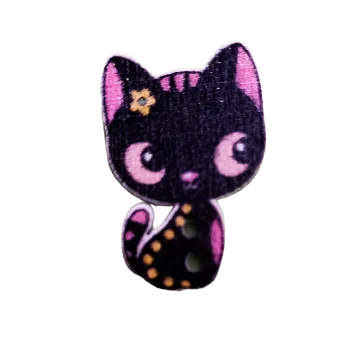 Knoflík Knoflík dřevěný kočička I