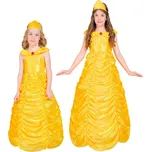 Dívčí šaty Belle,Kráska a zvíře - pro věk 4-5 let