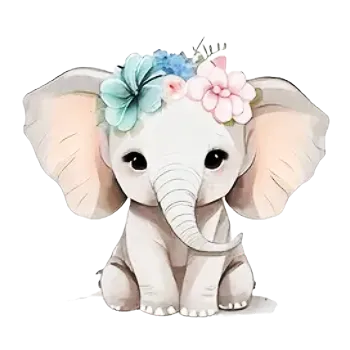 Nažehlovací obrázek - romantické slůně