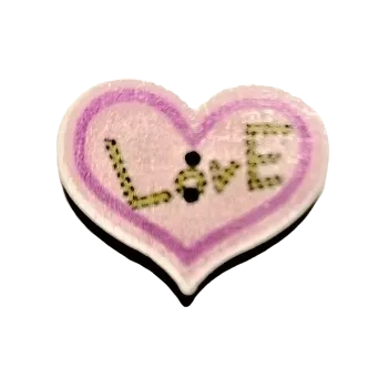 Knoflík Knoflík srdíčko LOVE VII
