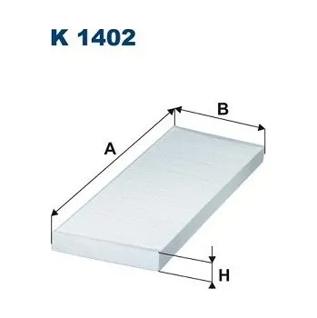 Klimatizace automobilu Filtr, vzduch v interiéru FILTRON K 1402