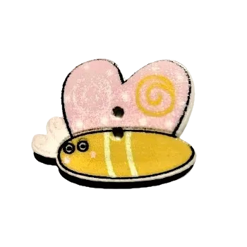 Knoflík Knoflík dřevěný motýlek I