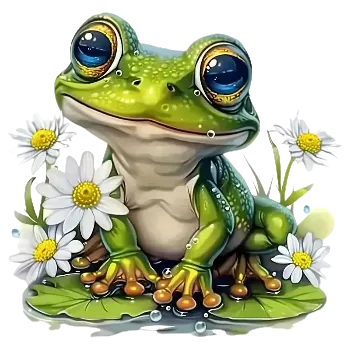 Nášivka Nažehlovací obrázek - žabka (18,0 x 38,0 cm)