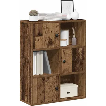 vidaXL Knihovna 60x24x76,5 cm kompozitní dřevo [860385] Barva: Staré dřevo