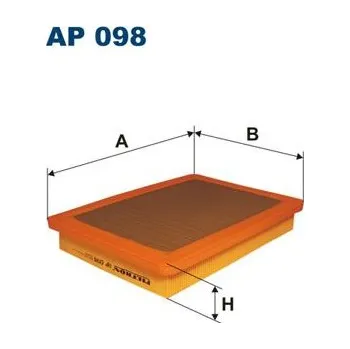 Vzduchový filtr Vzduchový filtr FILTRON AP 098