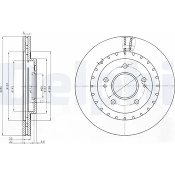 Brzdový kotouč Brzdový kotouč DELPHI BG3814