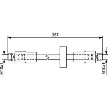 Brzdová hadice Brzdová hadice BOSCH 1 987 481 591