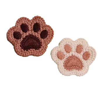 Vyšívaná nášivka "Medvědí kroky", Druh: Světlá L