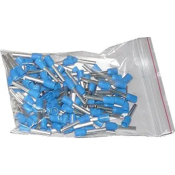 Síťový kabel Dutinka pro kabel 2,5mm2 modrá (E2512), balení 100ks