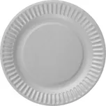 Papírové talířky stříbrné 18 cm, 6 ks