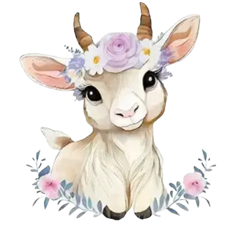 Nažehlovací obrázek - romantický kozlík