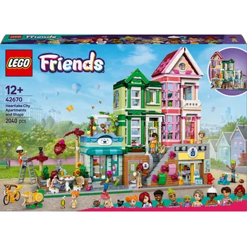 Stavebnice LEGO LEGO Friends 42670  Apartmány a obchody v městečku Heartlake