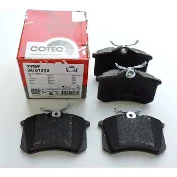 Brzdový systém Destičky zadní OCTAVIA I., TRW GDB1330, pro FABIA, II. 5J. Typové číslo: GDB1330,GDB1330,120330288, 1J0698451, 1J0698451B, 1J0698451D, 1J0698451E, 1J0698451F, 1J0698451G, 1J0698451J, 1J0698451L, 1J0698451M, 1J0698451P, 1J0698451S, JZW698451A, GDB1330