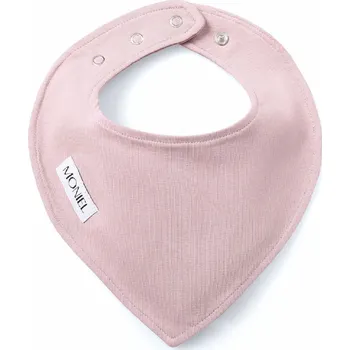 Jídelní židlička Moniel Dětský slintáček nastavitelná velikost Pastel růžová 0-24 měsíců