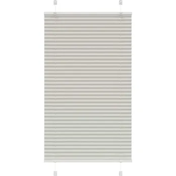 Roleta vidaXL Plisovaná roleta 70x100 cm Šířka látky 69,4 cm [4015171] Barva: světle šedá