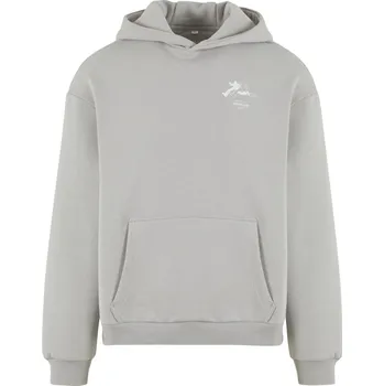 Pánská mikina RUN Sports Club Fluffy Hoody - lightasphalt 5XL