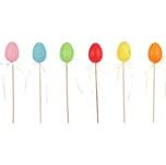 Vajíčko plastové - zápich(6 ks) MO6027 - SLEVA 3% s kodem radost25