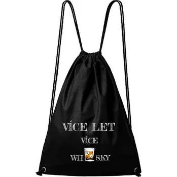 Městský batoh DOBRÝ TRIKO Bavlněný batoh s potiskem Více whisky Barva: Černá