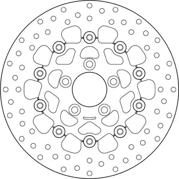 Brzdový kotouč Plovoucí brzdový kotouč BREMBO Oro - 78B40828 HARLEY DAVIDSON FLHTCU Ultra Classic Electra Glide 1584 2007-2008
