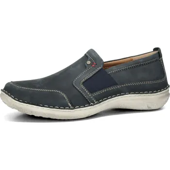 Pánské polobotky Josef Seibel pánské nubukové polobotky - tmavomodré