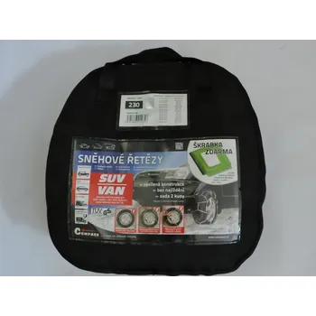 Poklice na kolo Sněhové řetězy SUV-VAN vel. 230, pro STARŠÍ TYPY, Zahraniční vozy. Typové číslo: ŘETĚZY 230,ŘETĚZY 230,ŘETĚZY 230