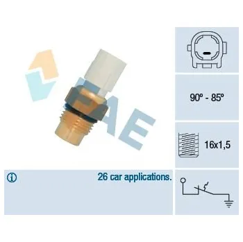 Ventilátor topení a klimatizace Teplotní spínač, větrák chladiče FAE 36710