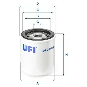 Palivový filtr Palivový filtr UFI 24.370.00