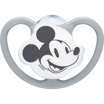 NUK Space Mickey Mouse1 ks 6-18 m, šedý