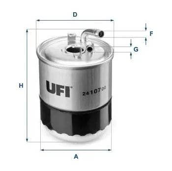 Palivový filtr Palivový filtr UFI 24.107.00