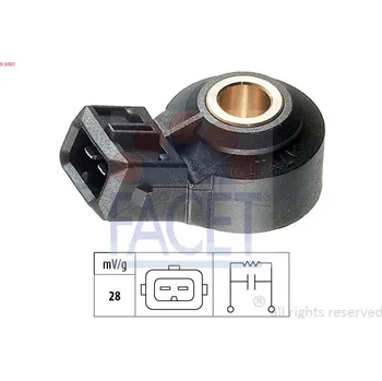 Čidlo automobilu Senzor klepání FACET 9.3001