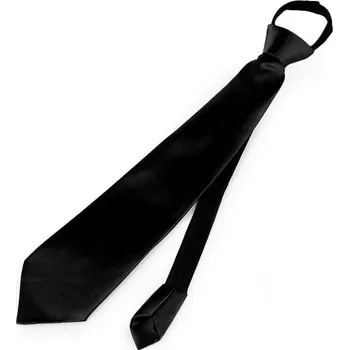 Karnevalový doplněk Saténová párty kravata jednobarevná, barva 9 černá