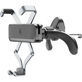 Univerzální držák Cellularline Slide Fit s uchycením do mřížky ventilace, černý