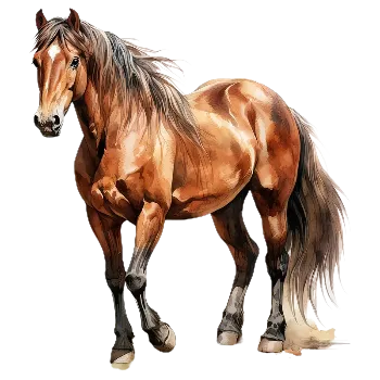 Nášivka Nažehlovací obrázek - hnědý kůň (19,5 x 22,0 cm), Velikost: Velký