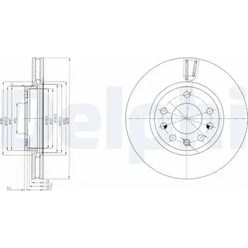 Brzdový kotouč Brzdový kotouč DELPHI BG4149